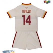 Otroški Nogometni dresi AS Roma Donyell Malen #14 Gostujoči 2026-27 Kratek Rokav (+ Kratke hlače)